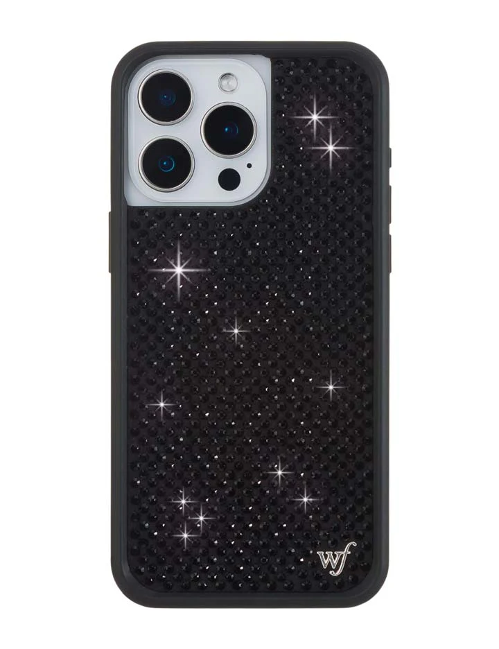 Rhinestone iPhone Case | Black