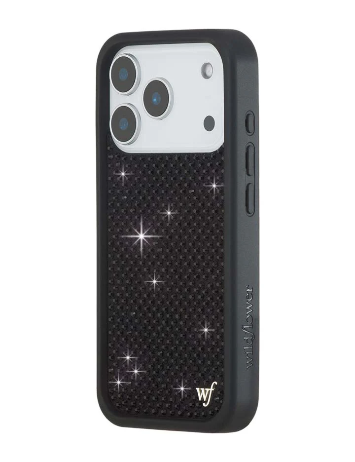 Rhinestone iPhone Case | Black