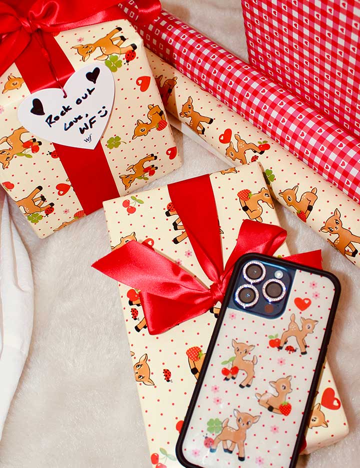 1778-oh-deer-and-red-gingham-hearts-gift-wrap-2-pack-1.jpg Oh Deer and Red Gingham Hearts Gift Wrap - 2 Pack