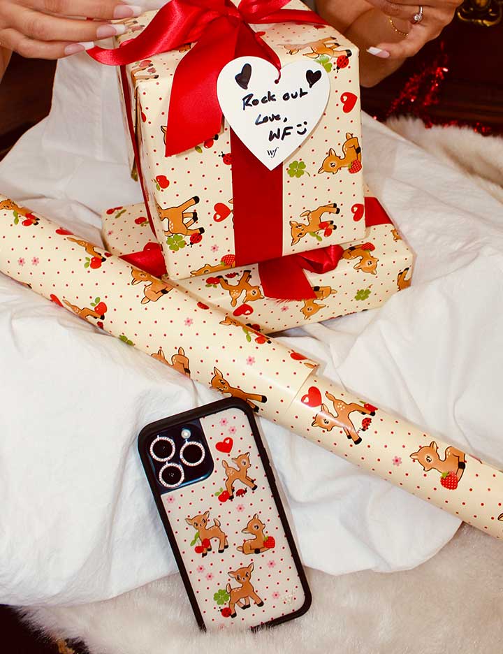 1778-oh-deer-and-red-gingham-hearts-gift-wrap-2-pack-2.jpg Oh Deer and Red Gingham Hearts Gift Wrap - 2 Pack