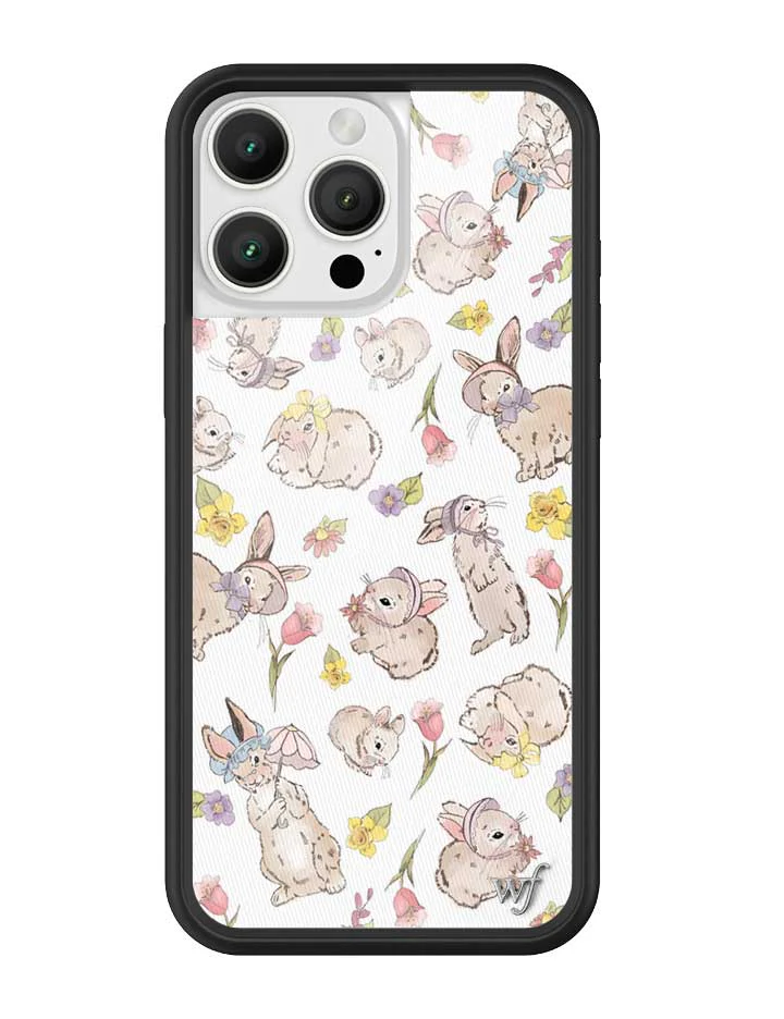 1836-bunnies-in-bonnets-iphone-case-1.webp Bunnies in Bonnets iPhone Case