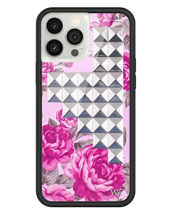 256-pink-floral-stud-iphone-case-1.jpg Pink Floral Stud iPhone Case