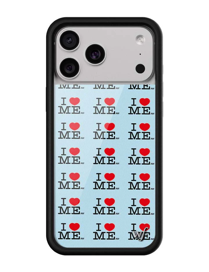 I Heart Me | Blue iPhone Case