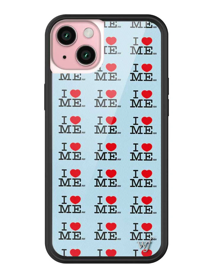 I Heart Me | Blue iPhone Case