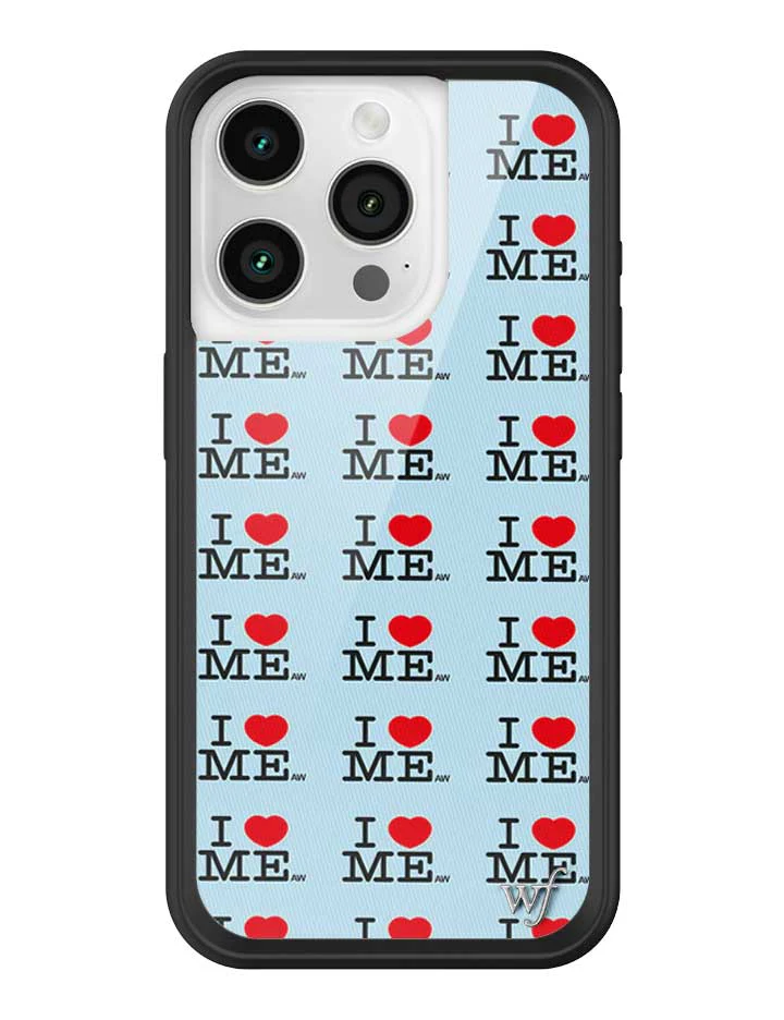 I Heart Me | Blue iPhone Case