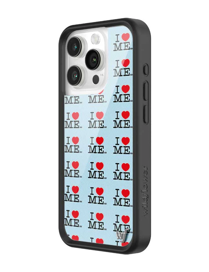 I Heart Me | Blue iPhone Case