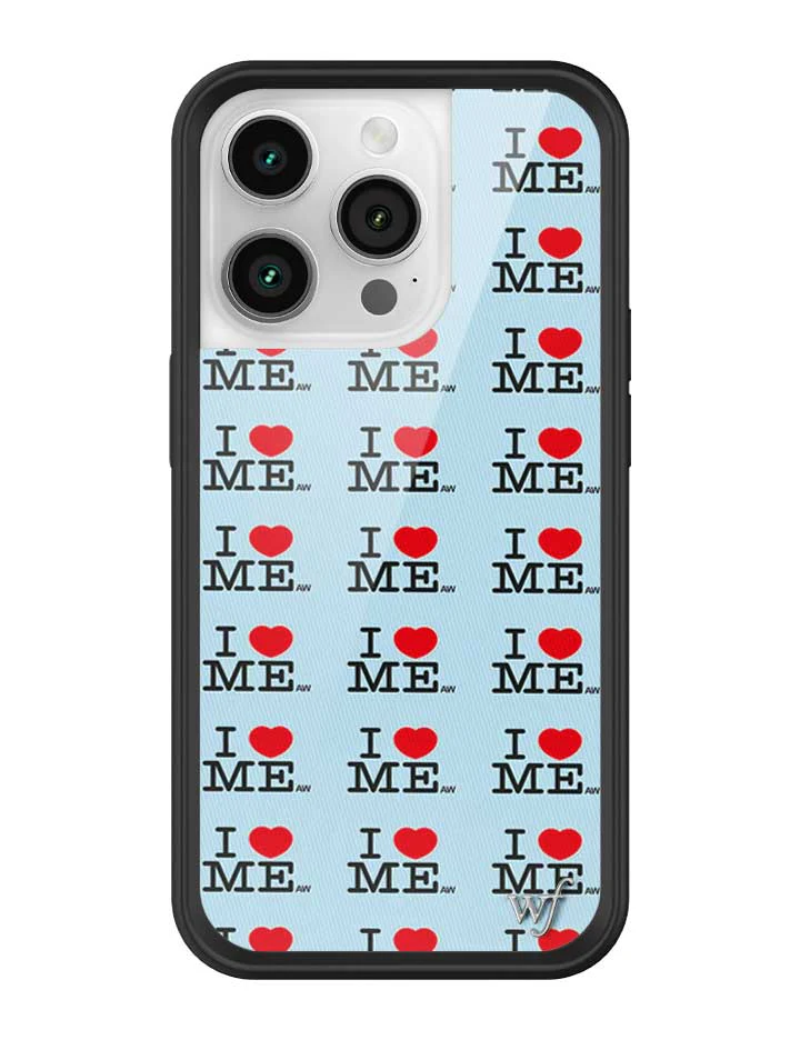 I Heart Me | Blue iPhone Case
