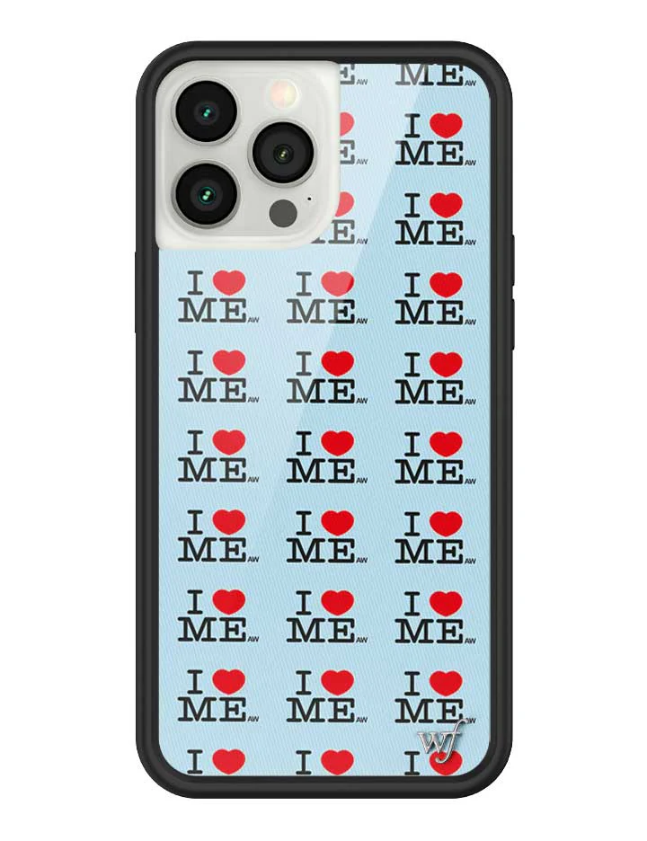 I Heart Me | Blue iPhone Case