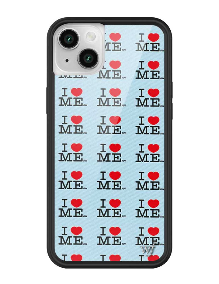 I Heart Me | Blue iPhone Case