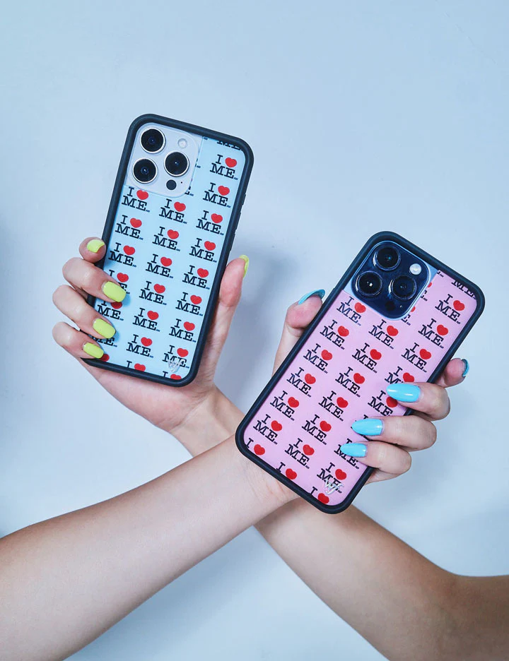 I Heart Me | Blue iPhone Case