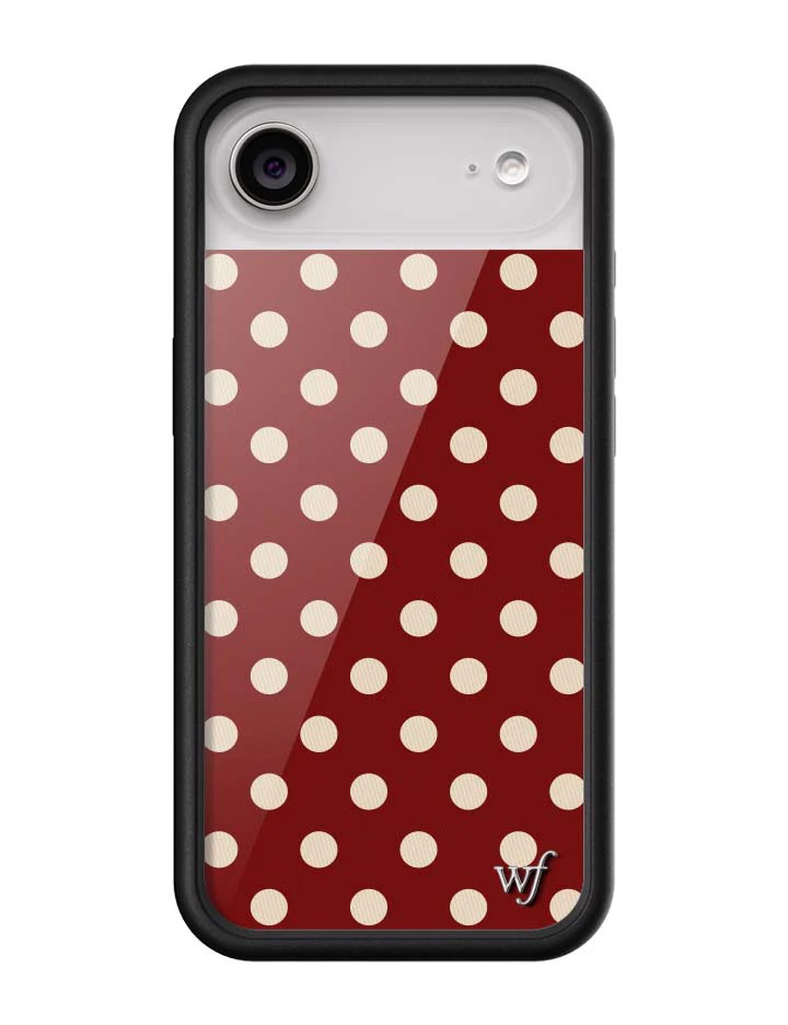 3159-polka-dot-burgundy-and-cream-iphone-case-12.webp Polka Dot | Burgundy and Cream iPhone Case