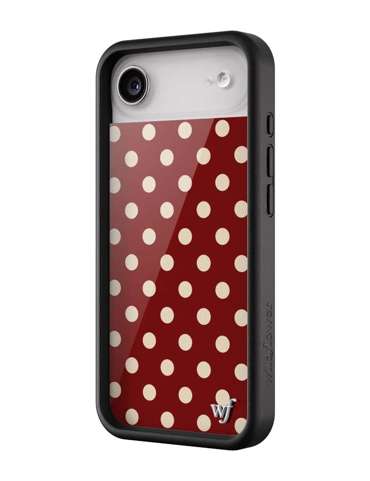 3159-polka-dot-burgundy-and-cream-iphone-case-13.webp Polka Dot | Burgundy and Cream iPhone Case