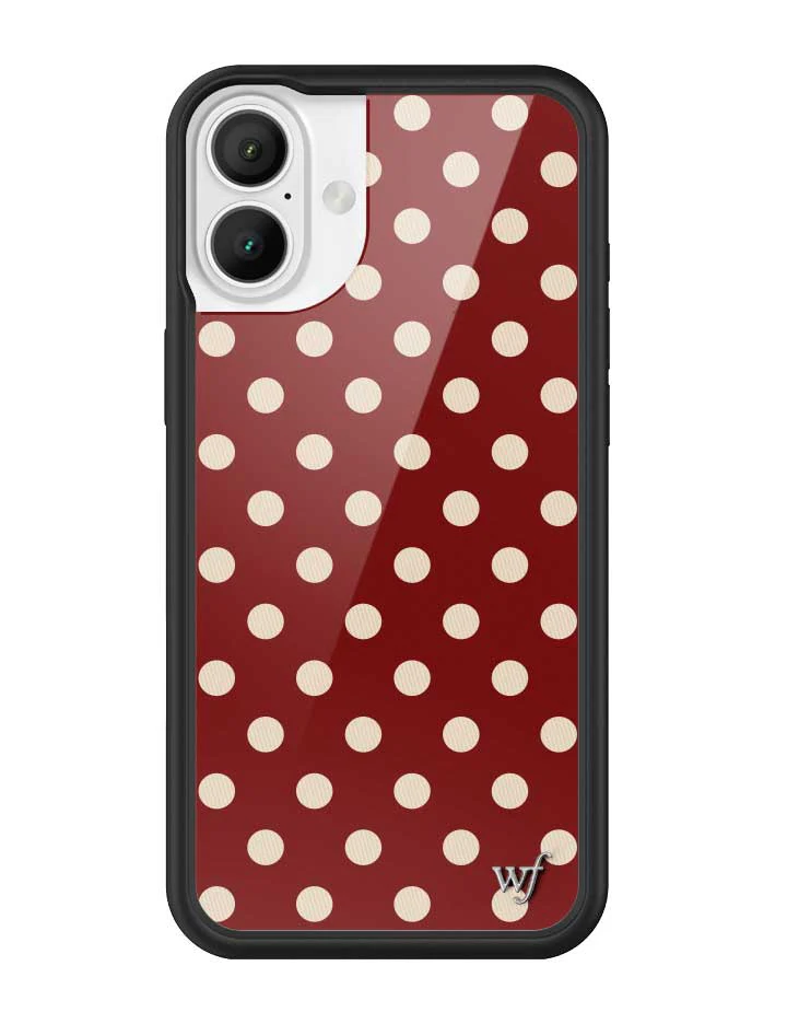 3159-polka-dot-burgundy-and-cream-iphone-case-17.webp Polka Dot | Burgundy and Cream iPhone Case