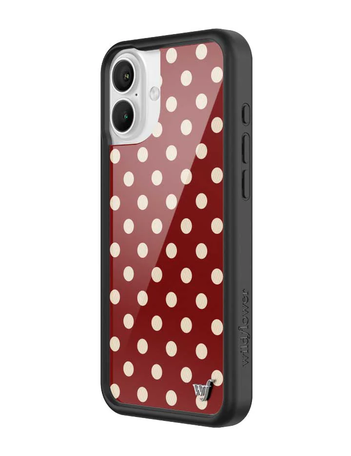3159-polka-dot-burgundy-and-cream-iphone-case-18.webp Polka Dot | Burgundy and Cream iPhone Case