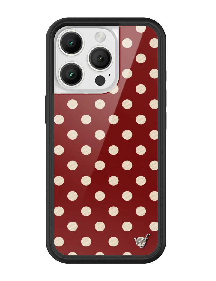 3159-polka-dot-burgundy-and-cream-iphone-case-19.webp Polka Dot | Burgundy and Cream iPhone Case