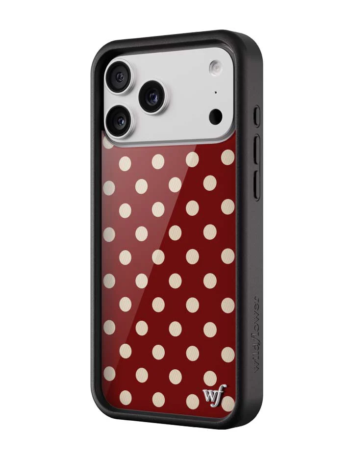 3159-polka-dot-burgundy-and-cream-iphone-case-2.webp Polka Dot | Burgundy and Cream iPhone Case