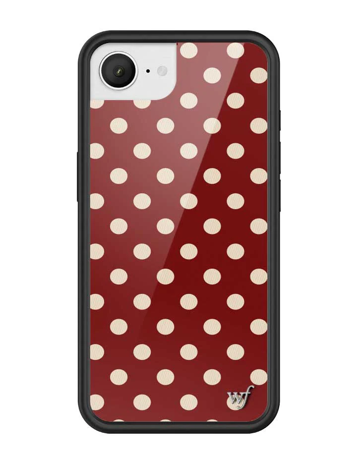 3159-polka-dot-burgundy-and-cream-iphone-case-23.webp Polka Dot | Burgundy and Cream iPhone Case