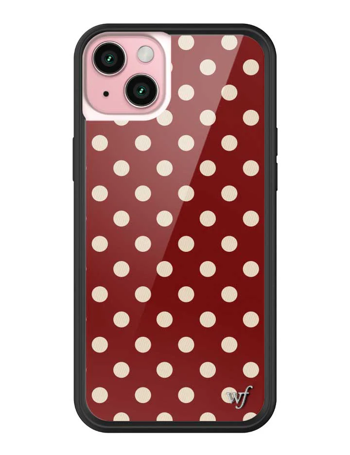 3159-polka-dot-burgundy-and-cream-iphone-case-27.webp Polka Dot | Burgundy and Cream iPhone Case