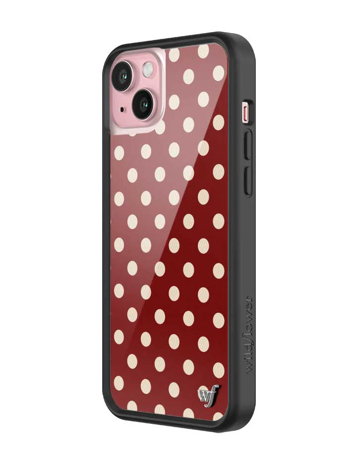 3159-polka-dot-burgundy-and-cream-iphone-case-28.webp Polka Dot | Burgundy and Cream iPhone Case
