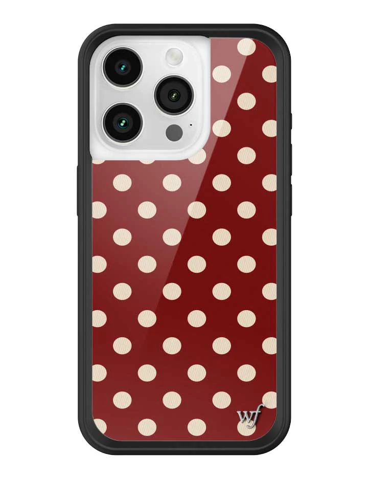 3159-polka-dot-burgundy-and-cream-iphone-case-29.webp Polka Dot | Burgundy and Cream iPhone Case