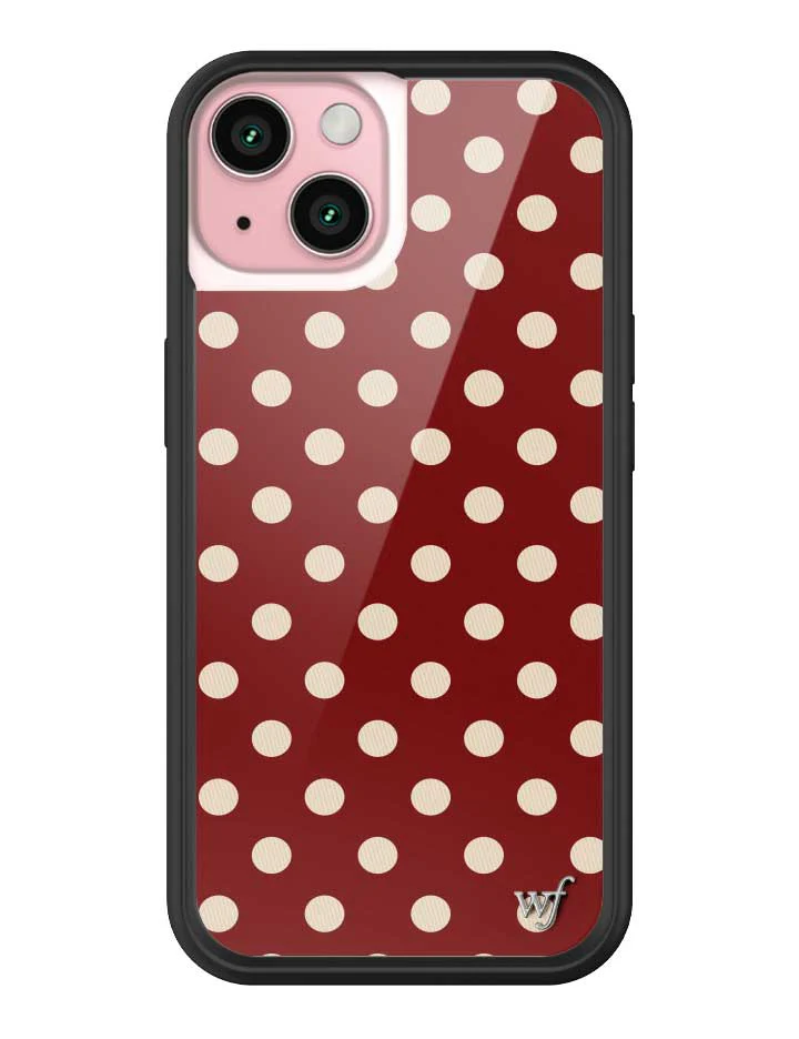 3159-polka-dot-burgundy-and-cream-iphone-case-31.webp Polka Dot | Burgundy and Cream iPhone Case