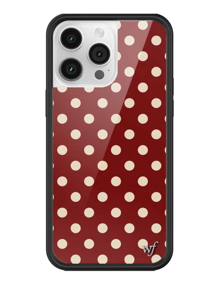 3159-polka-dot-burgundy-and-cream-iphone-case-33.webp Polka Dot | Burgundy and Cream iPhone Case