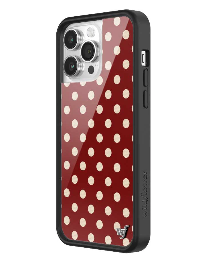 3159-polka-dot-burgundy-and-cream-iphone-case-34.webp Polka Dot | Burgundy and Cream iPhone Case