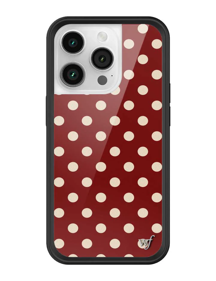3159-polka-dot-burgundy-and-cream-iphone-case-35.webp Polka Dot | Burgundy and Cream iPhone Case