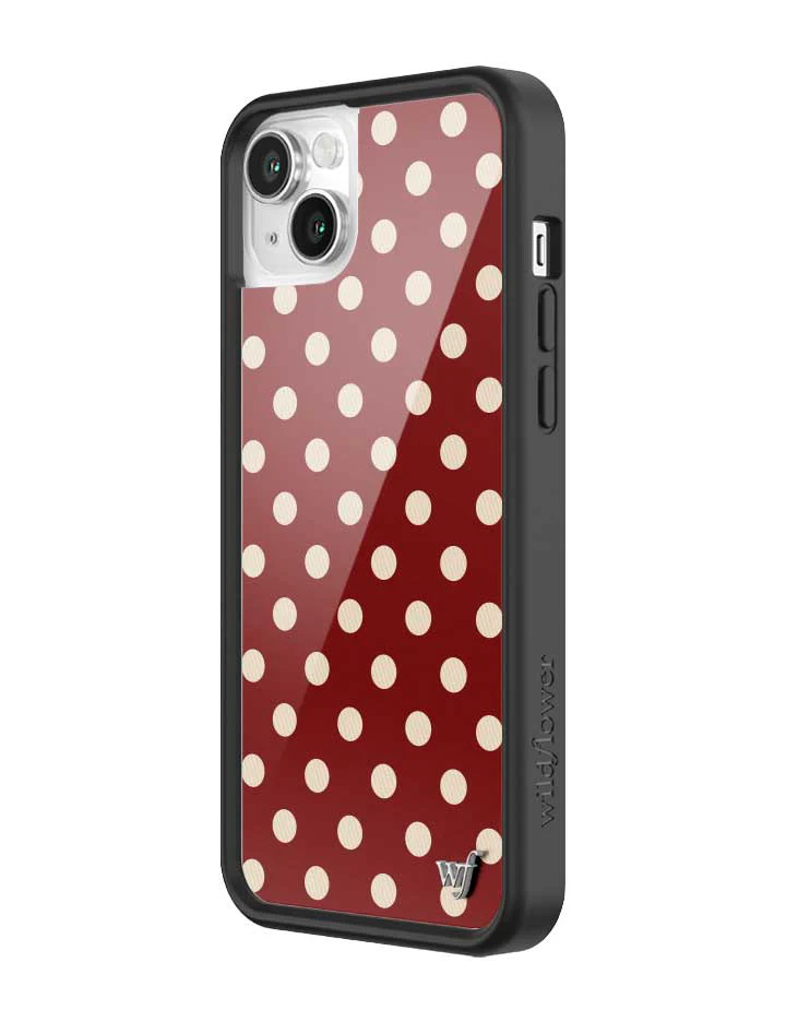 3159-polka-dot-burgundy-and-cream-iphone-case-38.webp Polka Dot | Burgundy and Cream iPhone Case