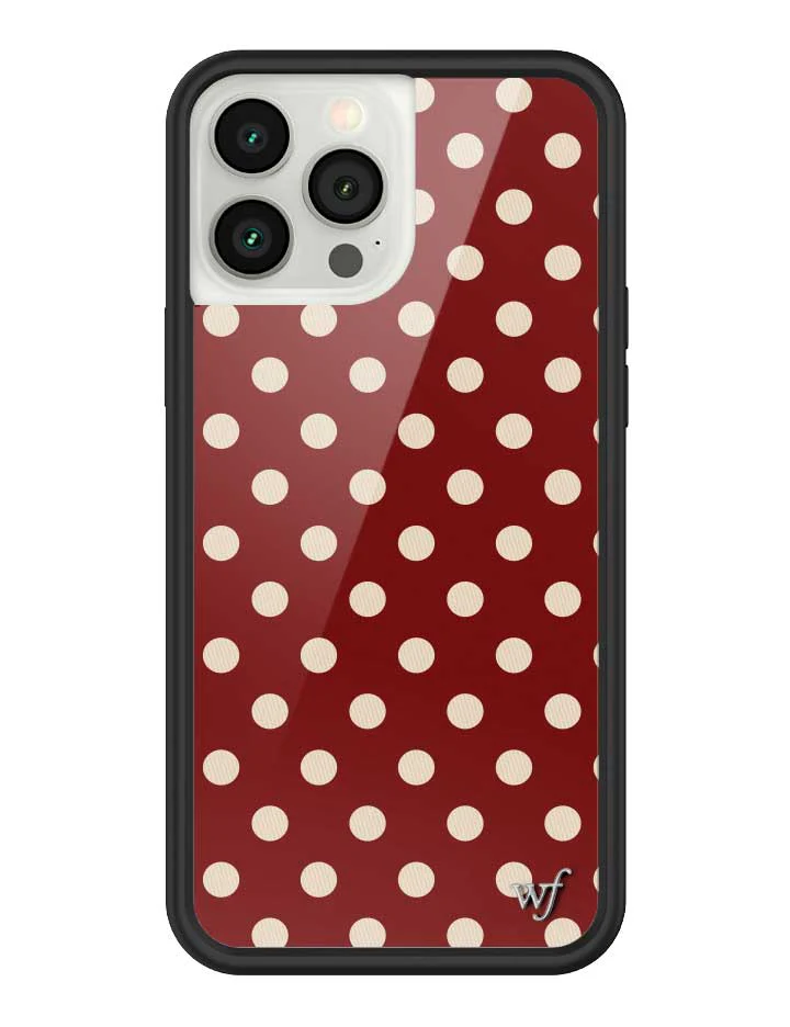 3159-polka-dot-burgundy-and-cream-iphone-case-39.webp Polka Dot | Burgundy and Cream iPhone Case