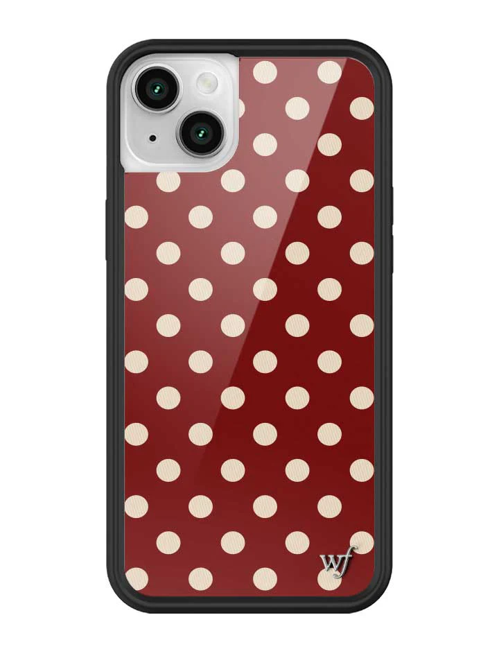 3159-polka-dot-burgundy-and-cream-iphone-case-41.webp Polka Dot | Burgundy and Cream iPhone Case