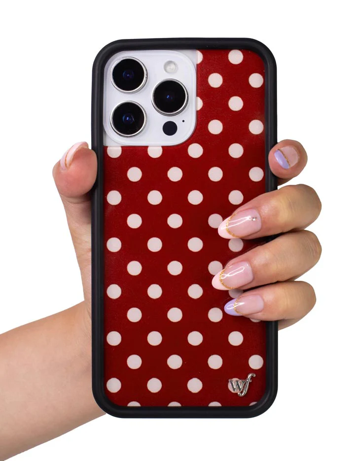 3159-polka-dot-burgundy-and-cream-iphone-case-43.webp Polka Dot | Burgundy and Cream iPhone Case