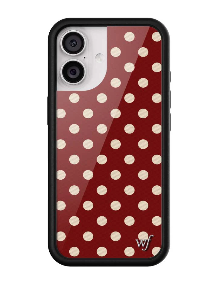 3159-polka-dot-burgundy-and-cream-iphone-case-7.webp Polka Dot | Burgundy and Cream iPhone Case
