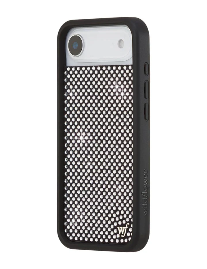Rhinestone iPhone Case | White