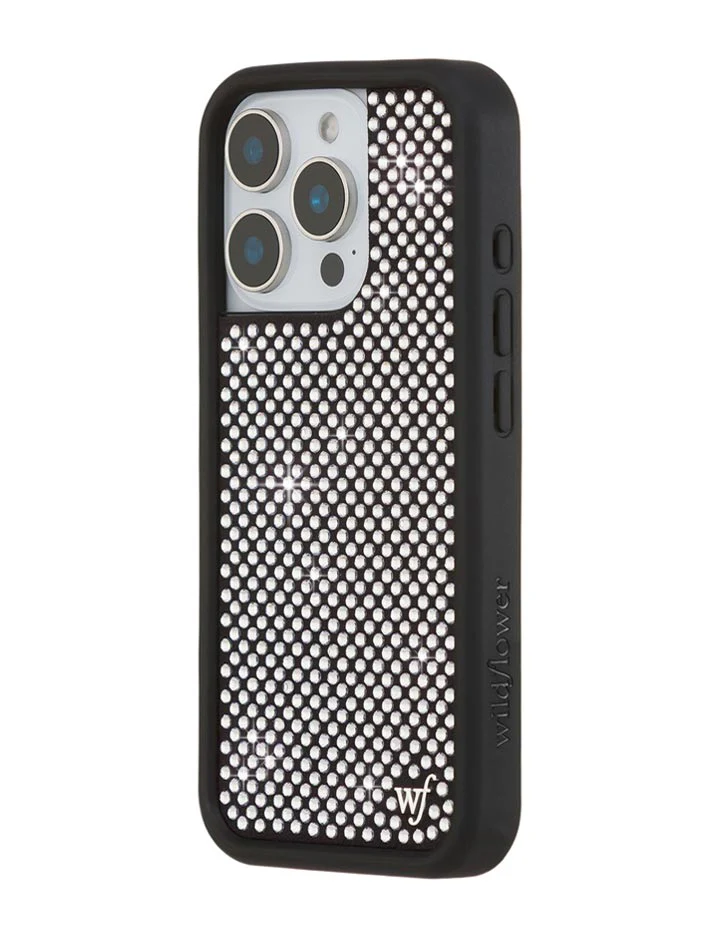 Rhinestone iPhone Case | White