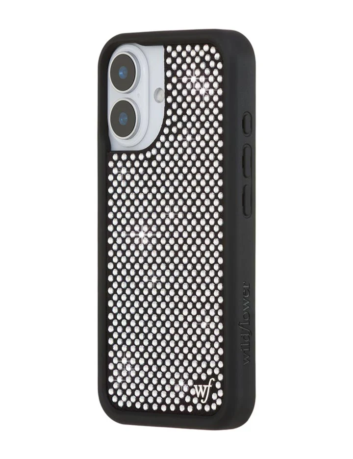 Rhinestone iPhone Case | White