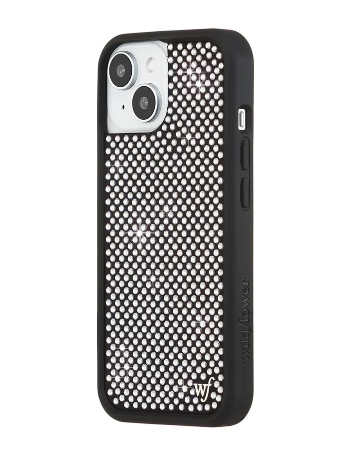 Rhinestone iPhone Case | White