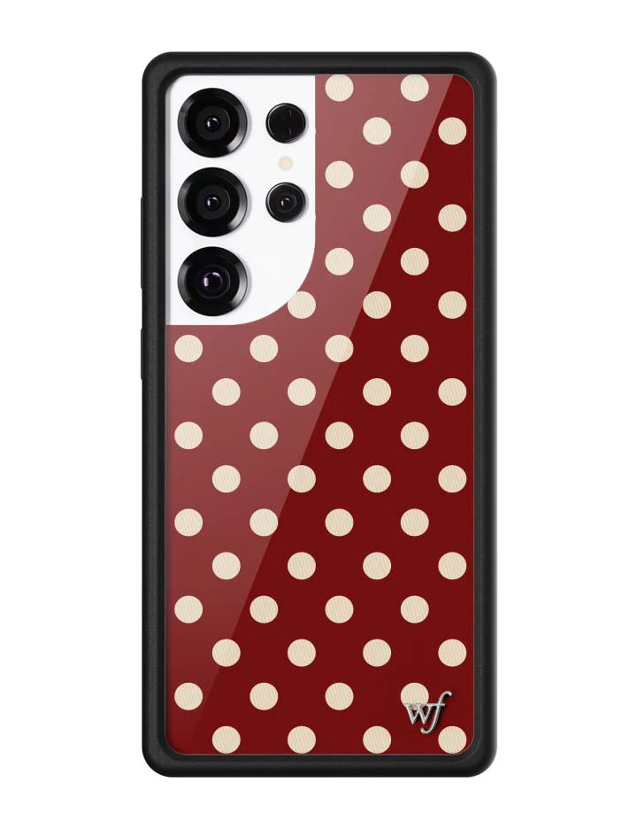 3642-polka-dot-burgundy-and-cream-samsung-galaxy-case-1.webp Polka Dot | Burgundy and Cream Samsung Galaxy Case
