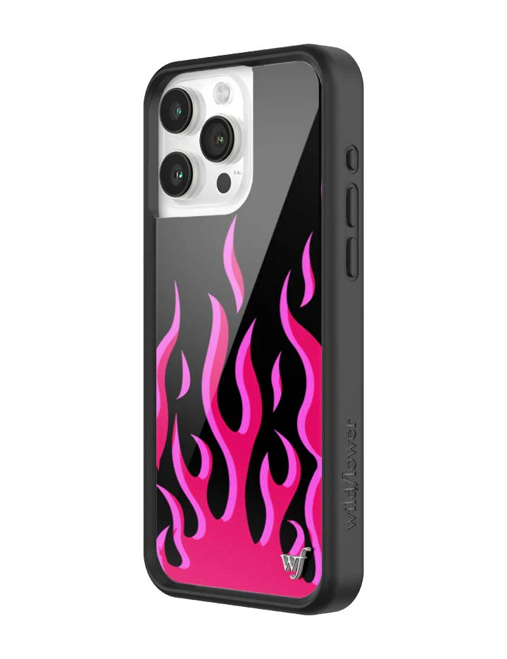 Flames | Black & Red iPhone Case