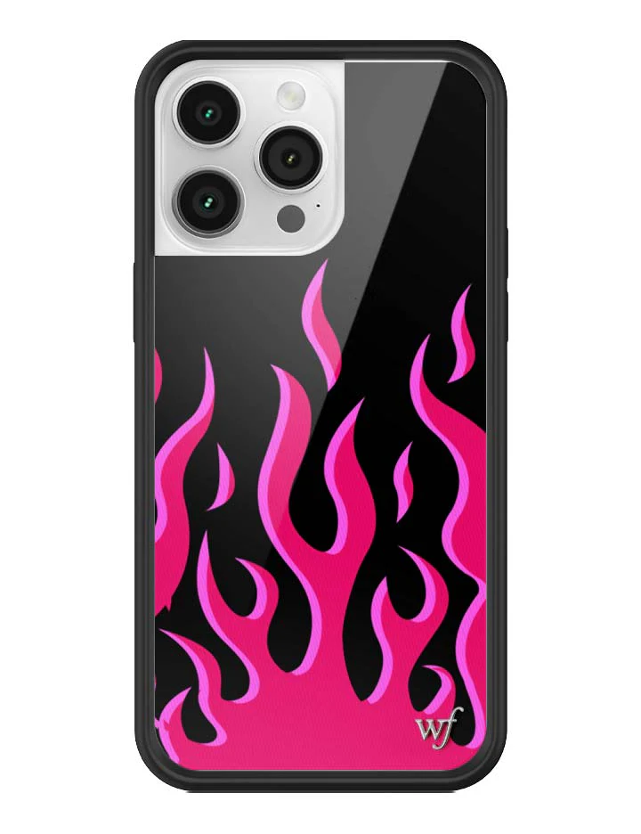 Flames | Black & Red iPhone Case