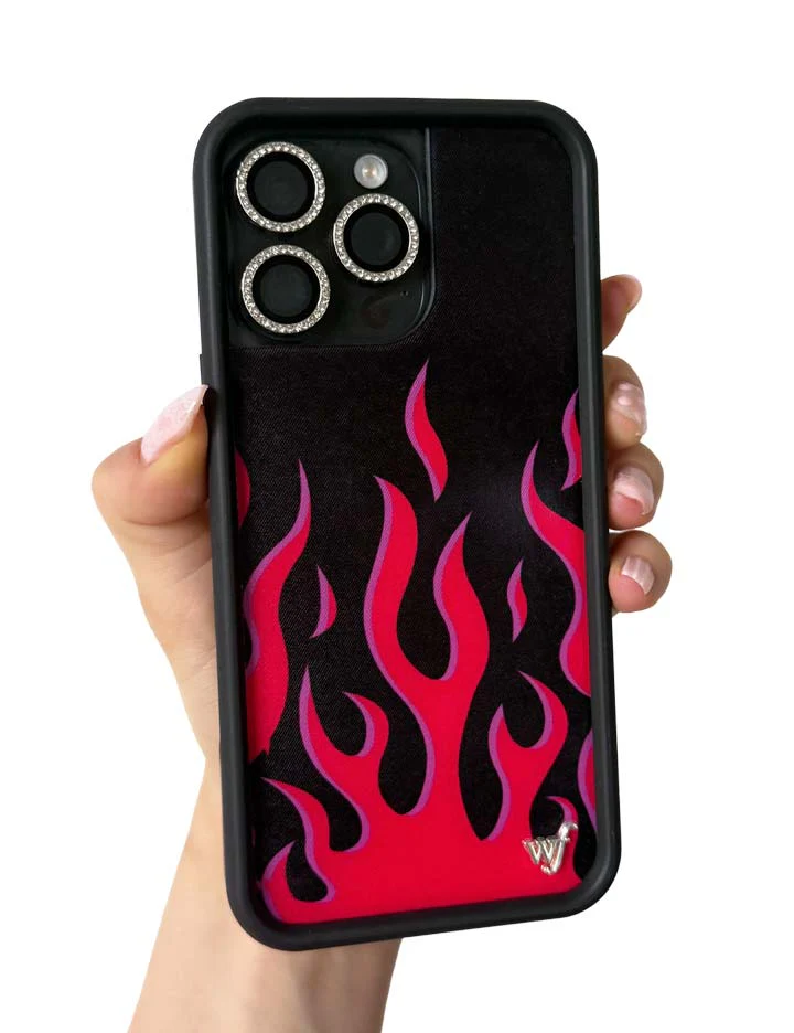 Flames | Black & Red iPhone Case