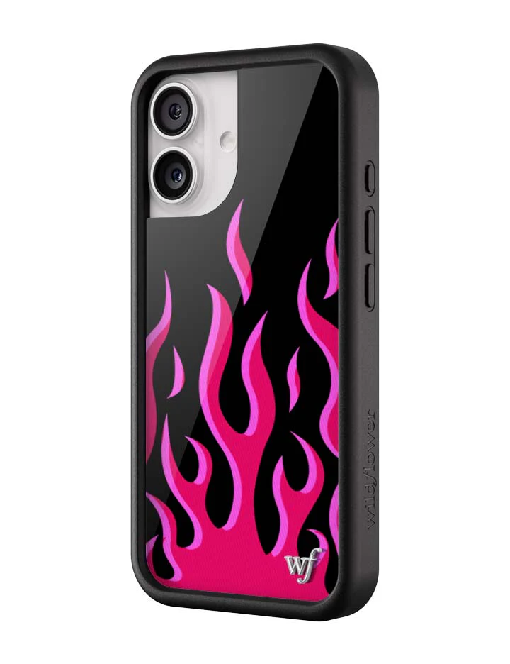 Flames | Black & Red iPhone Case